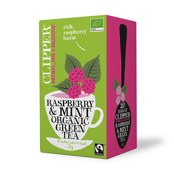 Organic Green Tea Raspberry Mint
